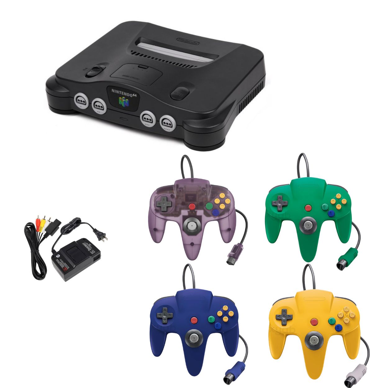 Nintendo 64 Console | Pick Your Controllers | Comes with Cords and HDMI Adapter
